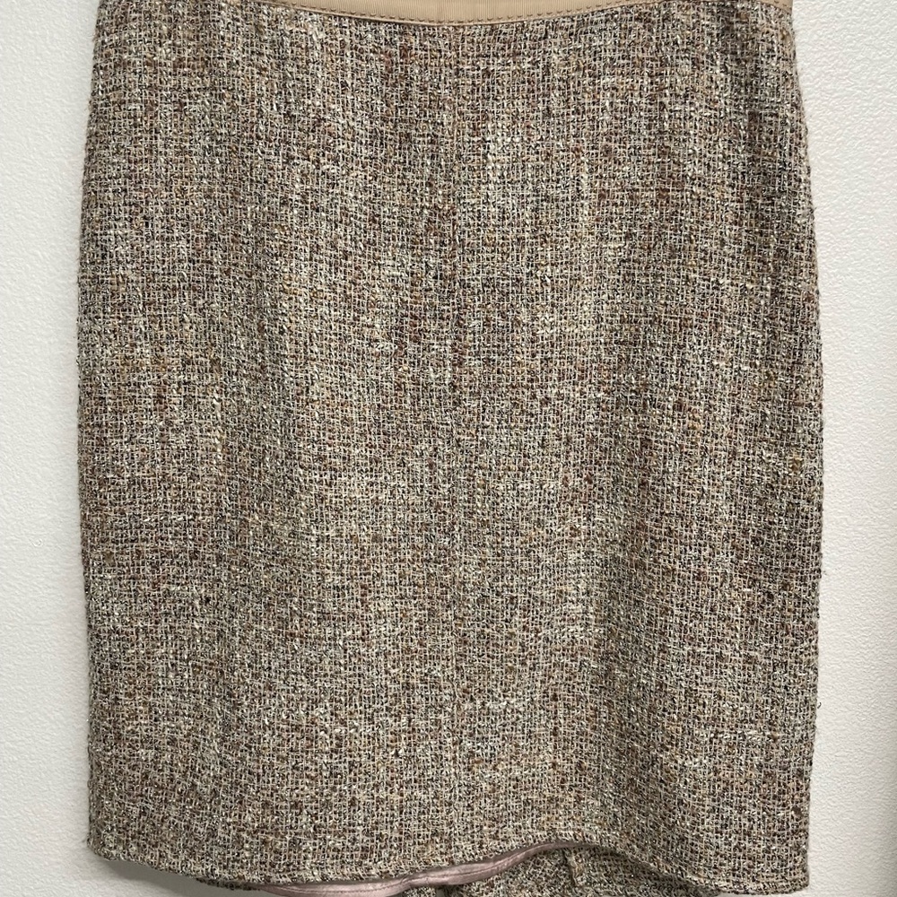 Banana Republic Tweed Pencil Skirt - Brown